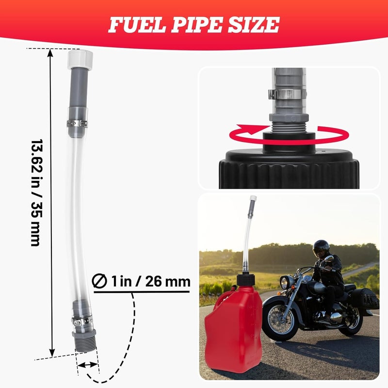 Niwicka 4 Pack Heavy-duty Racing Fuel Hoses with 2 Pack Durable Hose Benders. Great for Racing Fuel Containers, Tanks and Gas Cans, Enabling Effortless and Precise Fuel Transfer - Image 3